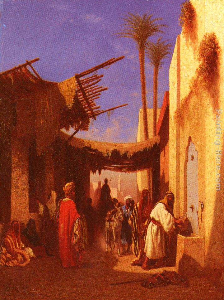 Charles Theodore Frere Street In Damascus and Street In Cairo A Pair of Painting (Pic 1)s